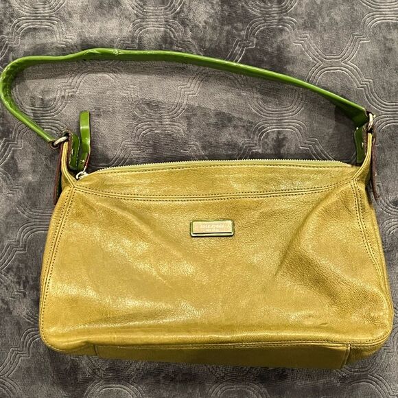 Olive Green Pebbled Leather Kate Spade Shoulder Bag See Description - Picture 1 of 14
